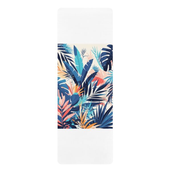 Boho-Chic Tropical Botanical Gym Apparel: Pastel Performance Wear
