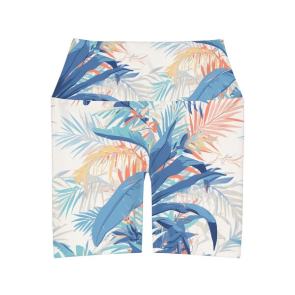 Chic Boho-Tropical High-Waisted Yoga Shorts – Performance Edition