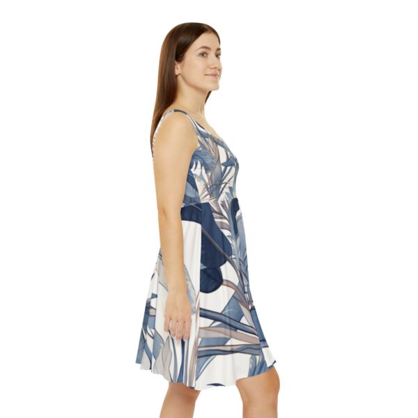 Boho Vogue Tropical Motif – Elegant Fitness Chic Skater Dress