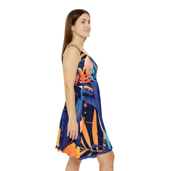 Boho Chic Tropical Pastel Gym-Inspired Women’s Skater Dress