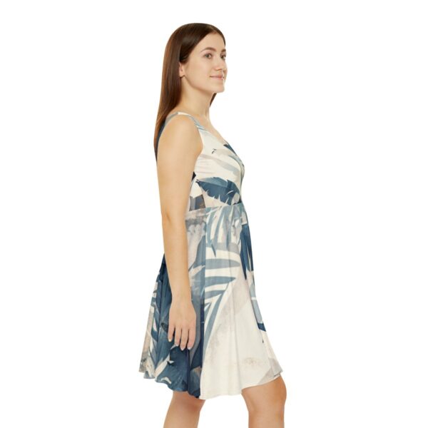 Boho Edge Activewear-Inspired Women’s Skater Dress – Neutral Palette