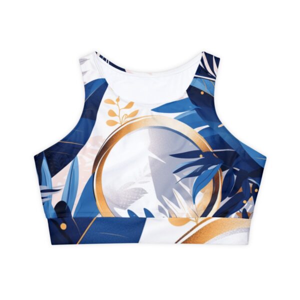 Tropical Boho Chic Padded Sports Bra – Pastel Performance Wear