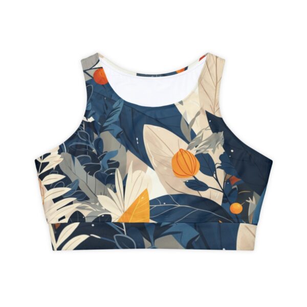 Boho-Edge Activewear Padded Sports Bra in Muted Tones